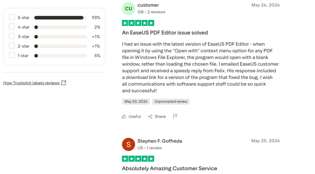 easeus user comment