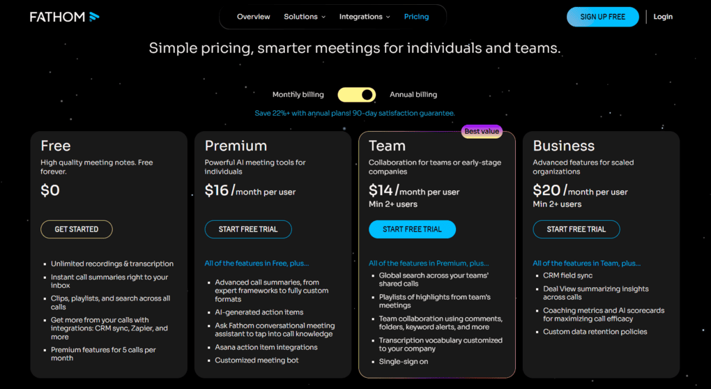 fathom pricing